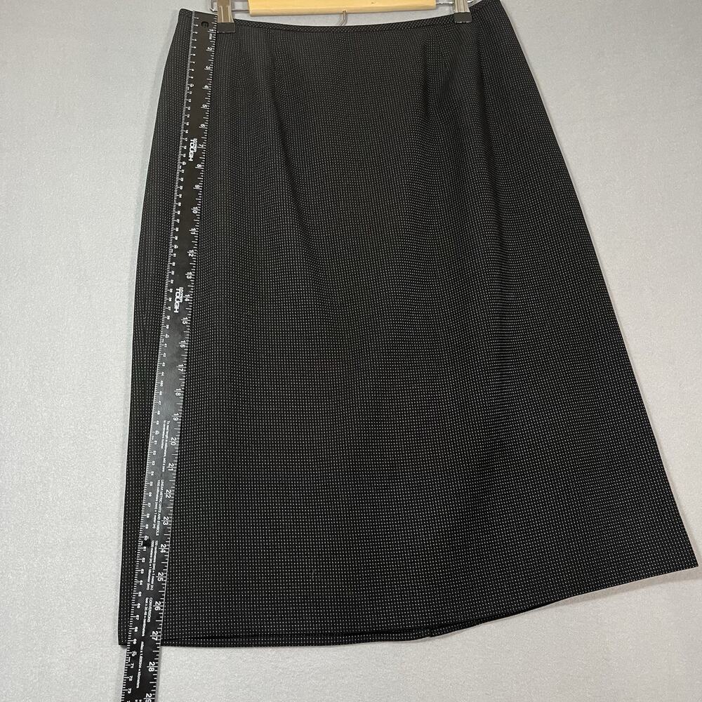 NWT Kasper Blazer Pencil Skirt Suit Set Womens 12 Black Business Office Casual - Picture 7 of 12